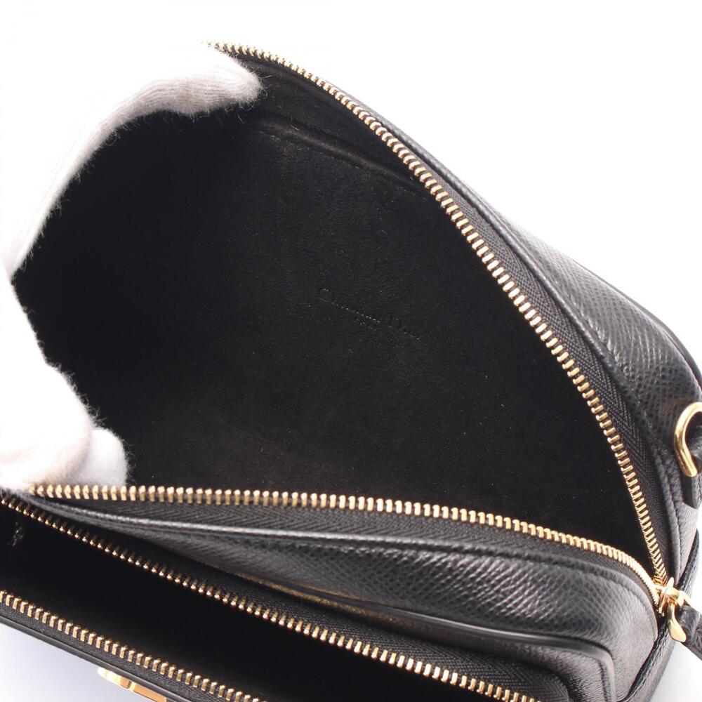 Dior Calo Double Clutch Shoulder Bag Leather Black - Picture 3 of 4